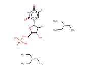 2'-FLUORO 2'-DEOXYURACIL-BETA-D-ARABINOFURANOSIDE, 5'-MONOPHOSPHATE, DITRIETHYLAMMONIUM SALT, [5-3H]-
