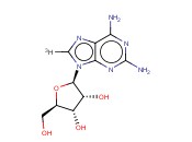 2,6-DIAMINOPURINE RIBOSIDE, [8-3H(N)]-