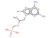 9-(2-PHOSPHONYLMETHOXYPROPYL)-2,4-DIAMINOPURINE, [8-3H]-