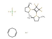 (-)-1,2-BIS[(2R,5R)-2,5-DIMETHYLPHOSPHOLANYL]-3,3,4,4-TETRAFLUORO-1-CYCLOBUTENE(1,5-CYCLOOCTADIENE)RHODIUM(I) TETRAFLUOROBORATE