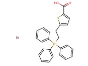 (2-(5-carboxythiophen-2-yl)ethyl)<span class='lighter'>triphenylphosphonium</span> bromide