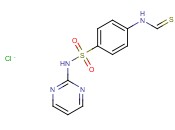 N-pyrimidin-2-yl-4-thioformyl<span class='lighter'>amino-benzenesulfonamide</span> chloride
