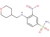 3-Nitro-4-(((<span class='lighter'>tetrahydro-2H-pyran-4-yl</span>)methyl)amino)benzenesulfonamide