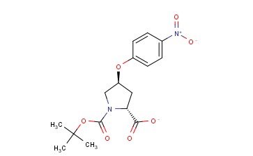1,2-Pyrrolidinedicarboxylic acid, 4-(4-nitrophenoxy)-, 1-(1,1-dimethylethyl) ester, (2R,4S)-