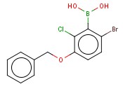 3-BENZYLOXY-6-BROMO-2-CHLOROPHENYLBORONIC ACID