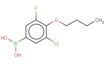 4-BUTOXY-3-CHLORO-5-<span class='lighter'>FLUOROPHENYLBORONIC</span> ACID