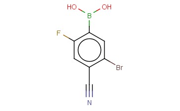 5-BROMO-4-CYANO-2-<span class='lighter'>FLUOROPHENYLBORONIC</span> ACID