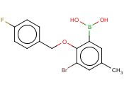 3-Bromo-2-(4'-fluorobenzyloxy)-5-methylphenylboronic acid