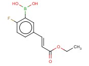 (E)-5-(2-ETHOXYCARBONYLETHEN-1-YL)-<span class='lighter'>2-FLUOROPHENYLBORONIC</span> ACID