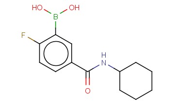 5-(CYCLOHEXYLCARBAMOYL)-<span class='lighter'>2-FLUOROPHENYLBORONIC</span> ACID