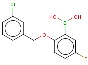 2-(3-氯苯基甲氧基)-5-氟<span class='lighter'>苯</span><span class='lighter'>硼酸</span>