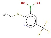 2-Ethylthio-5-trifluoromethylpyridine-3-boronic acid