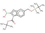 2-硼-5-[[[(1,1-<span class='lighter'>二甲</span>基乙基)<span class='lighter'>二甲</span>基硅<span class='lighter'>酯</span>]氧基]甲基]-1H-吲哚-1-<span class='lighter'>羧酸</span>-1,1-<span class='lighter'>二甲</span>基乙<span class='lighter'>酯</span>