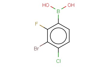 3-BROMO-4-CHLORO-2-<span class='lighter'>FLUOROPHENYLBORONIC</span> ACID