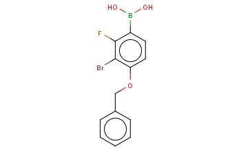BENZYLOXY-3-BROMO-2-<span class='lighter'>FLUOROPHENYLBORONIC</span> ACID