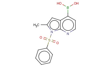 2-METHYL-1-(PHENYLSULFONYL)-1H-PYRROLO[2,3-B]PYRIDIN-4-YLBORONIC ACID