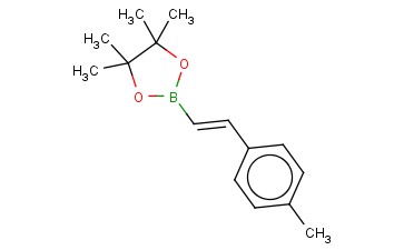 4-甲基-β-苯乙烯基<span class='lighter'>硼酸</span><span class='lighter'>频</span><span class='lighter'>哪</span><span class='lighter'>醇</span><span class='lighter'>酯</span>