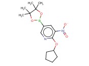 2-(CYCLOPENTYLOXY)-3-NITRO-5-(4,4,5,5-TETRAMETHYL-1,3,2-DIOXABOROLAN-2-YL)PYRIDINE