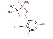 4-BROMO-2-FLUORO-6-(4,4,5,5-TETRAMETHYL-1,3,2-DIOXABOROLAN-2-YL) BENZONITRILE
