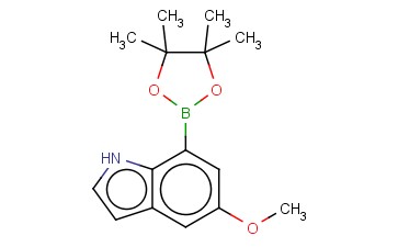 5-甲氧基-1H-吲哚-7-<span class='lighter'>硼酸</span><span class='lighter'>频</span><span class='lighter'>哪</span><span class='lighter'>醇</span><span class='lighter'>酯</span>