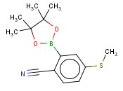 4-(METHYLTHIO)-2-(4,4,5,5-TETRAMETHYL-1,3,2-DIOXABOROLAN-2-YL)BENZONITRILE