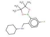 2-(环己基氨基甲基)-5-氟<span class='lighter'>苯</span><span class='lighter'>硼酸</span>频那<span class='lighter'>醇</span><span class='lighter'>酯</span>
