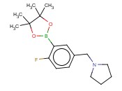 2-FLUORO-5-PYRROLIDINOMETHYLPHENYLBORONIC ACID, PINACOL ESTER