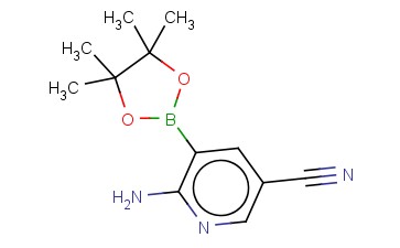 2-AMINO-5-<span class='lighter'>CYANOPYRIDINE</span>-3-BORONIC ACID PINACOL ESTER