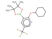 2-(CYCLOHEXYLOXY)-3-(4,4,5,5-TETRAMETHYL-1,3,2-DIOXABOROLAN-2-YL)-5-(TRIFLUOROMETHYL)PYRIDINE