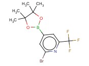 2-<span class='lighter'>溴</span>-6-<span class='lighter'>三</span>氟<span class='lighter'>甲基</span><span class='lighter'>吡啶</span>-4-硼酸频那醇酯