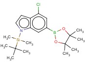 1-(T-BUTYLDIMETHYLSILYL)-4-<span class='lighter'>CHLOROINDOLE</span>-6-BORONIC ACID, PINACOL ESTER