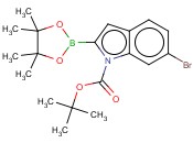 TERT-BUTYL 6-BROMO-2-(4,4,5,5-TETRAMETHYL-1,3,2-DIOXABOROLAN-2-YL)-1H-INDOLE-1-CARBOXYLATE
