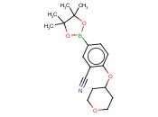 2-(TETRAHYDRO-2H-PYRAN-4-YLOXY)-5-(4,4,5,5-TETRAMETHYL-1,3,2-DIOXABOROLAN-2-YL)BENZONITRILE