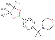 4-[1-[4-(4,4,5,5-TETRAMETHYL-1,3,2-DIOXABOROLAN-2-YL)PHENYL]CYCLOPROPYL]-MORPHOLINE