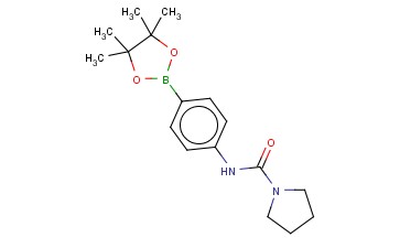 4-(吡咯啉基羰基氨基)苯基<span class='lighter'>硼酸</span><span class='lighter'>频</span><span class='lighter'>哪</span><span class='lighter'>醇</span><span class='lighter'>酯</span>