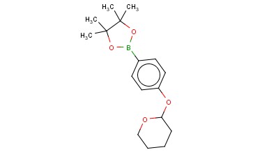 4 - (四氢- 2H -吡喃-2 - 氧基)<span class='lighter'>苯</span><span class='lighter'>硼酸</span><span class='lighter'>频</span><span class='lighter'>哪</span><span class='lighter'>醇</span><span class='lighter'>酯</span>