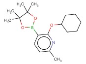 2-(CYCLOHEXYLOXY)-6-METHYL-3-(4,4,5,5-TETRAMETHYL-1,3,2-DIOXABOROLAN-2-YL)PYRIDINE
