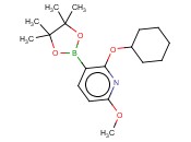 2-(CYCLOHEXYLOXY)-6-METHOXY-3-(4,4,5,5-TETRAMETHYL-1,3,2-DIOXABOROLAN-2-YL)PYRIDINE