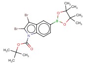 TERT-BUTYL 2,3-DIBROMO-5-(4,4,5,5-TETRAMETHYL-1,3,2-DIOXABOROLAN-2-YL)-1H-INDOLE-1-CARBOXYLATE