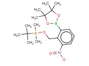 TERT-BUTYLDIMETHYL(2-NITRO-6-(4,4,5,5-TETRAMETHYL-1,3,2-DIOXABOROLAN-2-YL)BENZYLOXY)SILANE