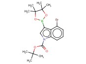 1-BOC-4-<span class='lighter'>BROMOINDOLE</span>-3-BORONIC ACID, PINACOL ESTER