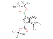 TERT-BUTYL 6-FLUORO-7-METHYL-3-(4,4,5,5-TETRAMETHYL-1,3,2-DIOXABOROLAN-2-YL)-1H-INDOLE-1-CARBOXYLATE