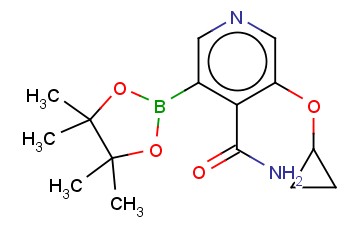3-CYCLOPROPOXY-5-(4,4,5,5-TETRAMETHYL-1,3,2-DIOXABOROLAN-2-YL)ISONICOTINAMIDE