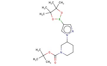 TERT-BUTYL 3-(4-(4,4,5,5-TETRAMETHYL-1,3,2-DIOXABOROLAN-2-YL)-1H-PYRAZOL-1-YL)PIPERIDINE-1-CARBOXYLATE