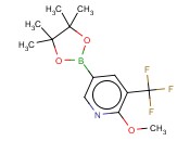 2-Methoxy-5-(4,4,5,5-tetramethyl-1,3,2-dioxaborolan-2-<span class='lighter'>yl</span>)-3-(trifluoromethyl)<span class='lighter'>pyridine</span>