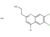 4-BROMO-6,7-DICHLORO-2-PROPYLQUINOLINE <span class='lighter'>HYDROBROMIDE</span>