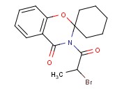 3-(2-Bromo-1-oxopropyl)- spiro[<span class='lighter'>2H-1,3</span>-benzoxazine-2,1'-cyclohexan]-4(3H)-one