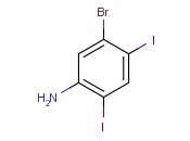 5-Bromo-<span class='lighter'>2,4</span>-diiodobenzeneamine
