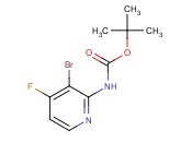 tert-Butyl (3-bromo-4-<span class='lighter'>fluoropyridin-2-yl</span>)carbamate