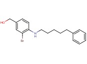 (3-bromo-4-((5-<span class='lighter'>phenylpentyl</span>)amino)phenyl)methanol